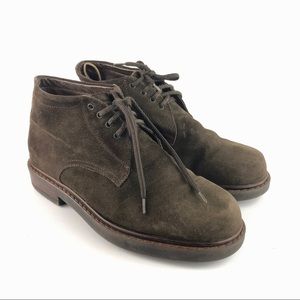 Aquatalia Men’s Brown Suede Lace Up Chukka Boot Size 40